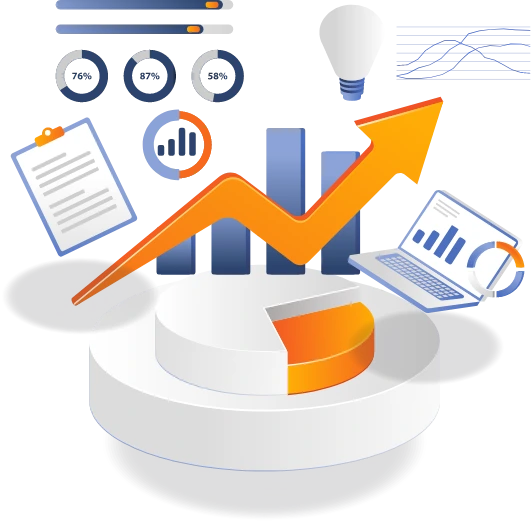 Graphical Illustration of Business Analytics and Growth